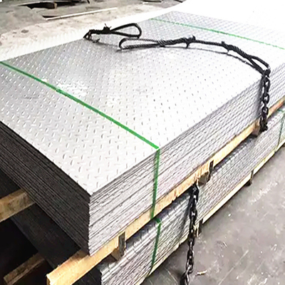 Austenitic Checkered Stainless Steel Plate 304/L 316/L Embossed SS Sheet Metal Chequer